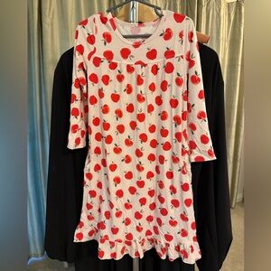 Sweet Bamboo Red Apple Nightgown Soze 5 Years